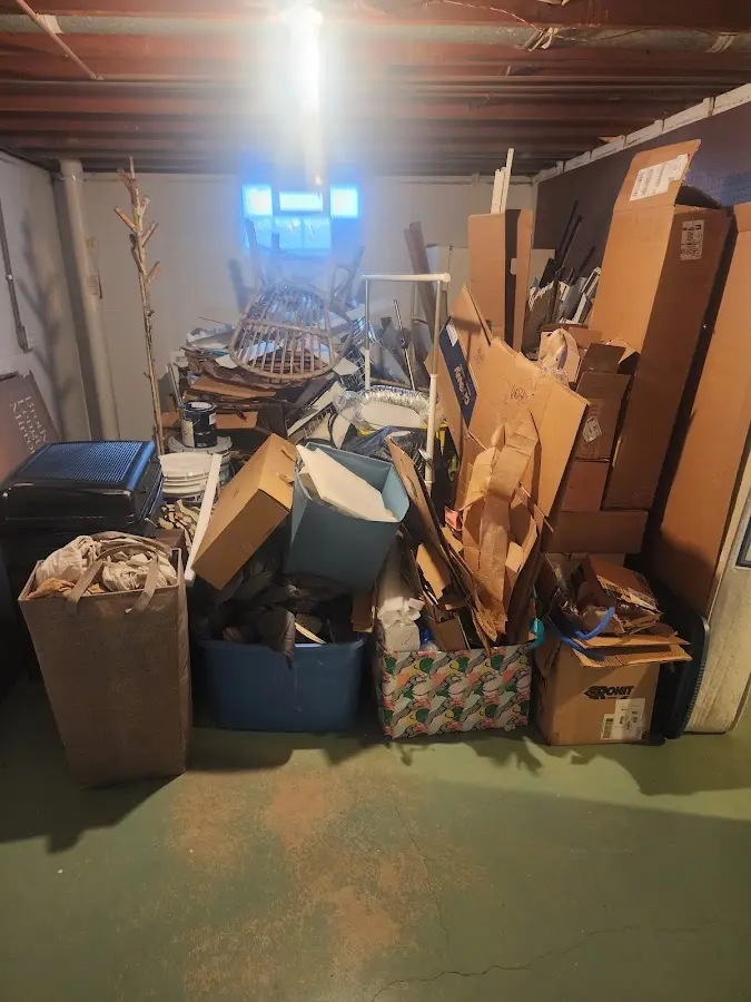 Roll-off dumpster container at job site for Yard Waste Dumpster Rental in Willowbrook